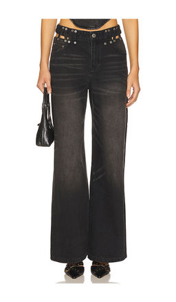 MARRKNULL - Cutout Denim Trousers