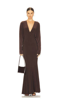 Norma Kamali - x REVOLVE Dolman V Neck Fishtail Gown