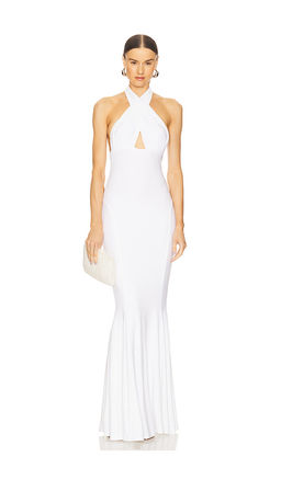 Norma Kamali - Halter Fishtail Gown