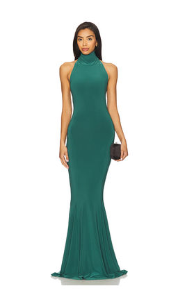 Norma Kamali - x REVOLVE Halter Turtle Fishtail Gown