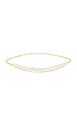 Rowen Rose - Asymmetric Pearl Chain Belt
