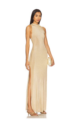 Ser.O.Ya - Henne Metallic Knit Maxi Dress