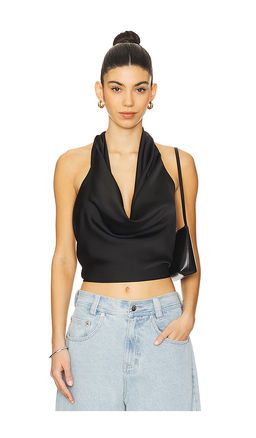 Weworewhat - Halter Cowl Neck Top