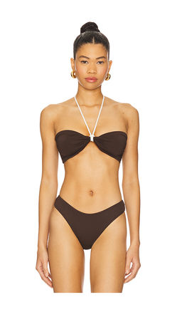 Weworewhat - Rope Tie Halter Bikini Top