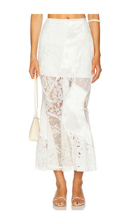Yuhan Wang - Lace Patched Mermaid Skirt