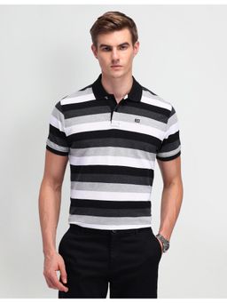 Arrow Sports - Mens Multi-Color Stripes Polo T-Shirt