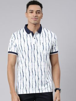 Classic Polo - Classic Mens Polo Neck Cotton Blend T-Shirt Blue