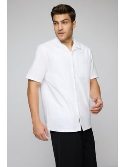 FREAKINS - Crisp White Mens Single Pocket Shirt