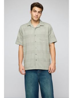 FREAKINS - Urban Olive Mens Revere Collar Shirt