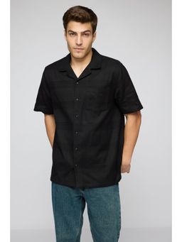FREAKINS - Titan Black Mens Revere Collar Shirt