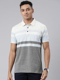 Classic Polo - Classic Mens Polo Neck Cotton Blend T-Shirt Blue