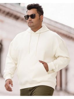 Bewakoof - Men Gardenia Oversized Plus Size Beige Hoodie