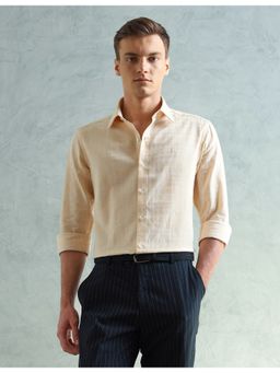 Arrow Newyork - Orange Men Smart Slim Fit Checked Shirt