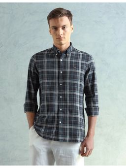 Arrow Sports - Blue Men Smart Slim Fit Checked Shirt