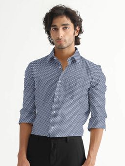ROYALTAIL - Men Printed Grey Casual Shirt