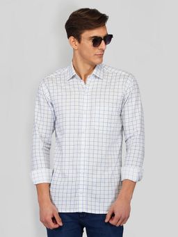 ROYALTAIL - Men Checks White Casual Shirt