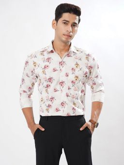 ROYALTAIL - Men Printed White Casual Shirt