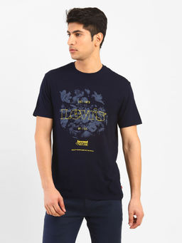 Levi's - Men Blue Round Neck T-shirt