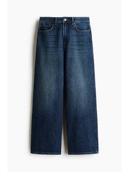 H&M - Women Blue Wide Regular Waist Jeans