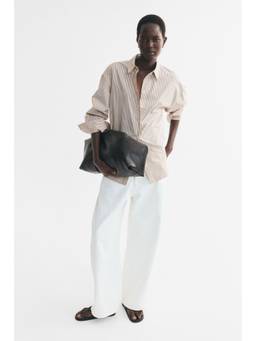 H&M - Women White Oversized Poplin Shirt