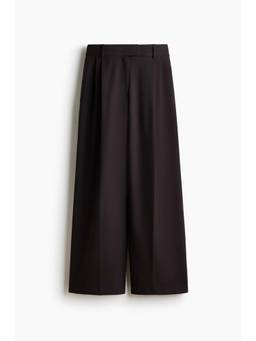 H&M - Women Brown Wide Tailored Trousers