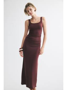 H&M - Women Red Scoop-Neck Bodycon Dress