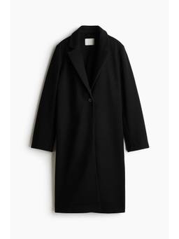 H&M - Women Black Single-Breasted Coat