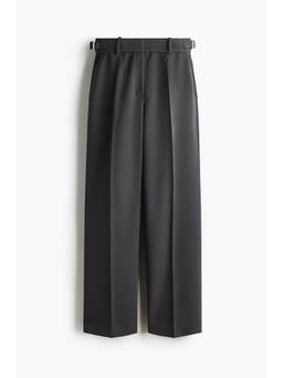 H&M - Women Grey Straight Twill Trousers