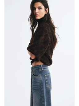 H&M - Women Brown Jacquard-Knit Jumper