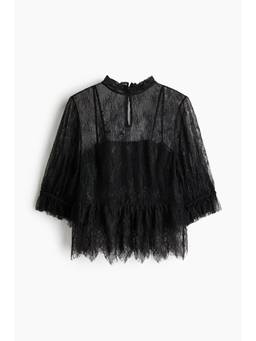 H&M - Women Black Lace Blouse