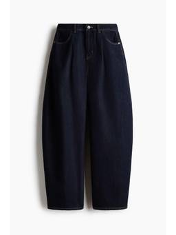 H&M - Women Blue Barrel Regular Waist Jeans