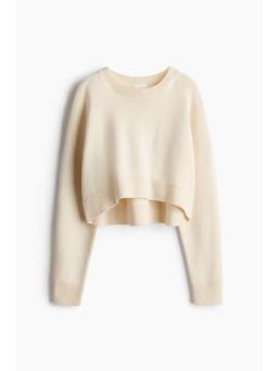 H&M - Women White Cropped Jumper