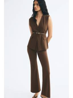 H&M - Women Brown Flared Leggings