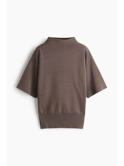 H&M - Women Brown Turtleneck Top