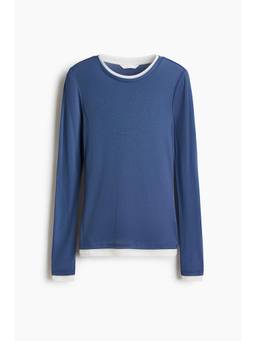 H&M - Women Blue Layered-Look Top