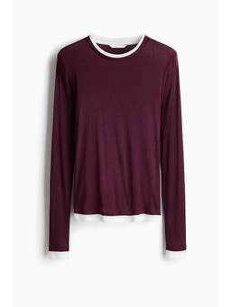 H&M - Women Maroon Layered-Look Top