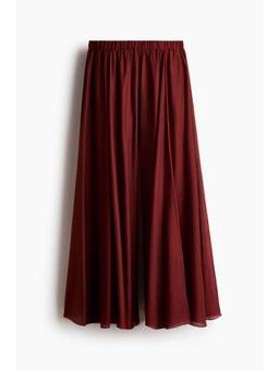 H&M - Women Red Oversized Lyocell-Blend Pant