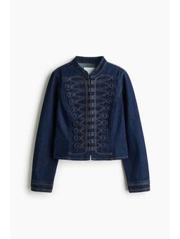 H&M - Women Blue Button-Tab Denim Jacket