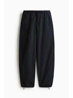 H&M - Women Black Nylon Parachute Joggers