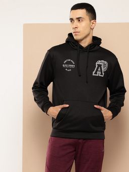 Alcis - Men Black Classic Varsity Hoodie
