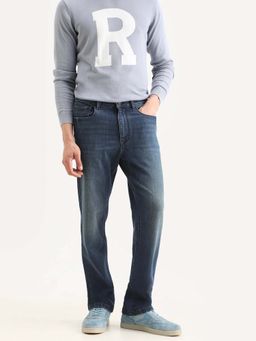 Rare Rabbit - Blue Solid Straight Jeans
