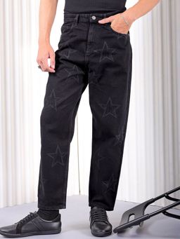 The Indian Garage Co - Men Loose Tapered Solid Mid-Rise Jeans