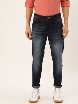 The Indian Garage Co - Men Slim Fit Solid Mid-Rise Jeans