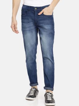 The Indian Garage Co - Men Slim Fit Solid Mid-Rise Jeans