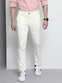 The Indian Garage Co - Men Slim Fit Solid Mid-Rise Stretchable Jeans