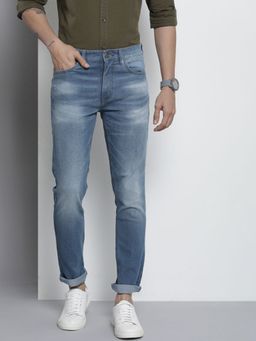 The Indian Garage Co - Men Regular Fit Placement Print Mid-Rise Stretchable Jeans