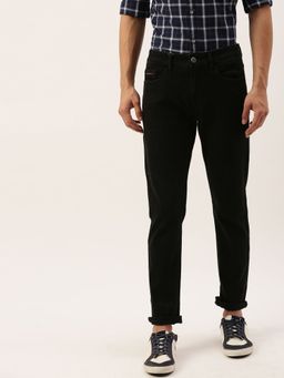 The Indian Garage Co - Men Slim Fit Solid Mid-Rise Jeans