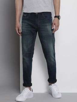 The Indian Garage Co - Men Regular Fit Paint Splash Mid-Rise Stretchable Jeans