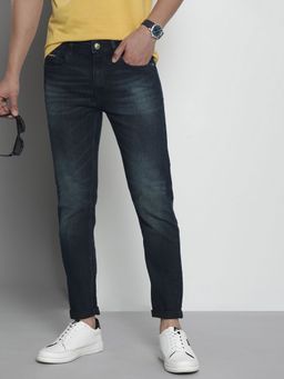 The Indian Garage Co - Men Skinny Fit Solid Mid-Rise Stretchable Jeans