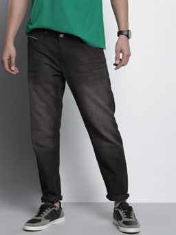 The Indian Garage Co - Men Regular Fit Solid Mid-Rise Jeans